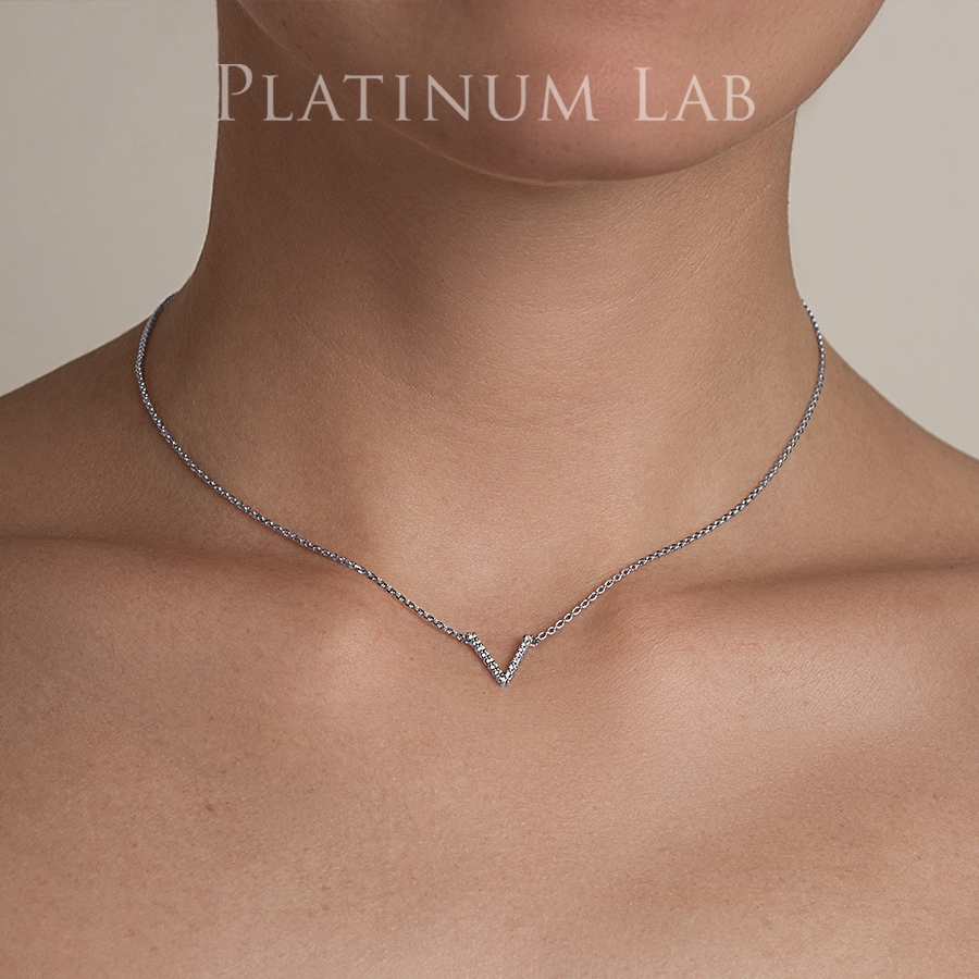 Цепочка с подвеской из платины ПХ-020-01 platinumlab фото 2