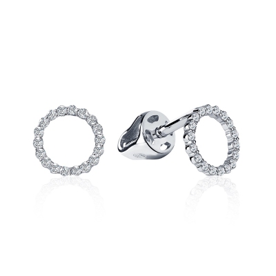 Серьги из платины с бриллиантами