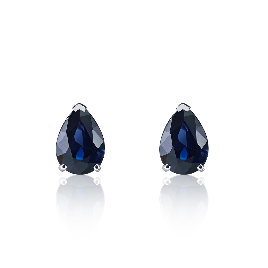 Серьги гвоздики из платины с бриллиантами ПС-020-01 Платинум Лаб фото 2