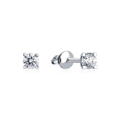 ПС-012-01 Серьги из платины с бриллиантами