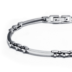 ПБ-014-01 Блочный браслет из платины