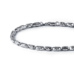 ПБ-015-00 Браслет из платины с Византийским орнаментом