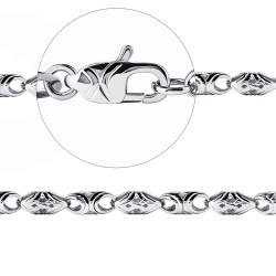 ПЦ-015-00 Цепь из платины с Византийским орнаментом