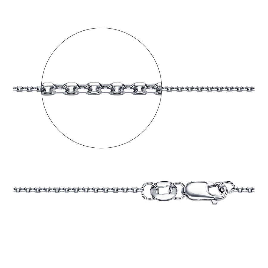 Цепь из платины якорного плетения НЦ 41-053/035 Platinum Lab фото 2