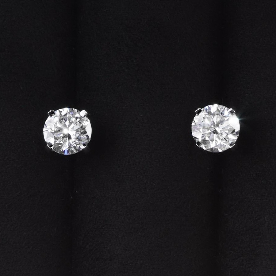 Серьги из платины с бриллиантами ПС-010-077 Platinum Lab видео 2
