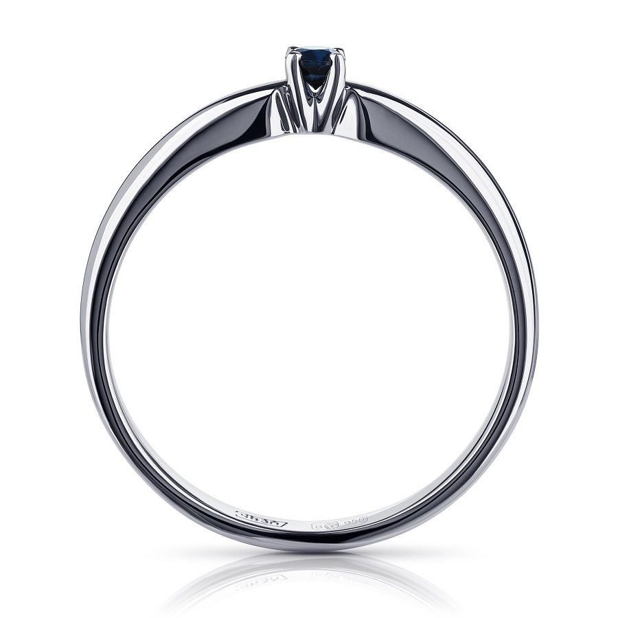 Помолвочное кольцо из платины с сапфиром ПК-010С-01 Platinum Lab фото 2