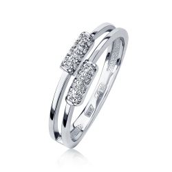 ПК-011-01 Кольцо из платины с бриллиантами