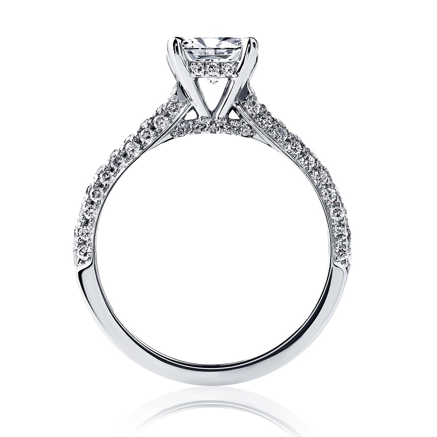 Помолвочное кольцо из платины с бриллиантами ПК-067-01 Platinum Lab фото 2 