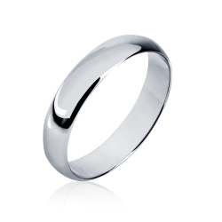 ПК-104-00 Обручальное кольцо из платины классическое
